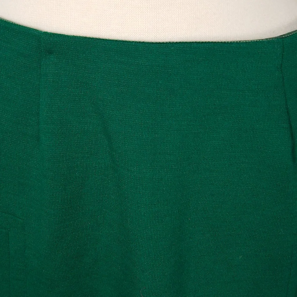1960s Hunter Green A-Line Skirt