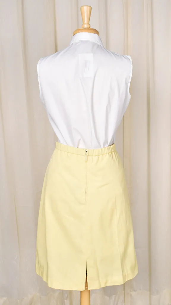 1960s Vintage Yellow Striped Skort