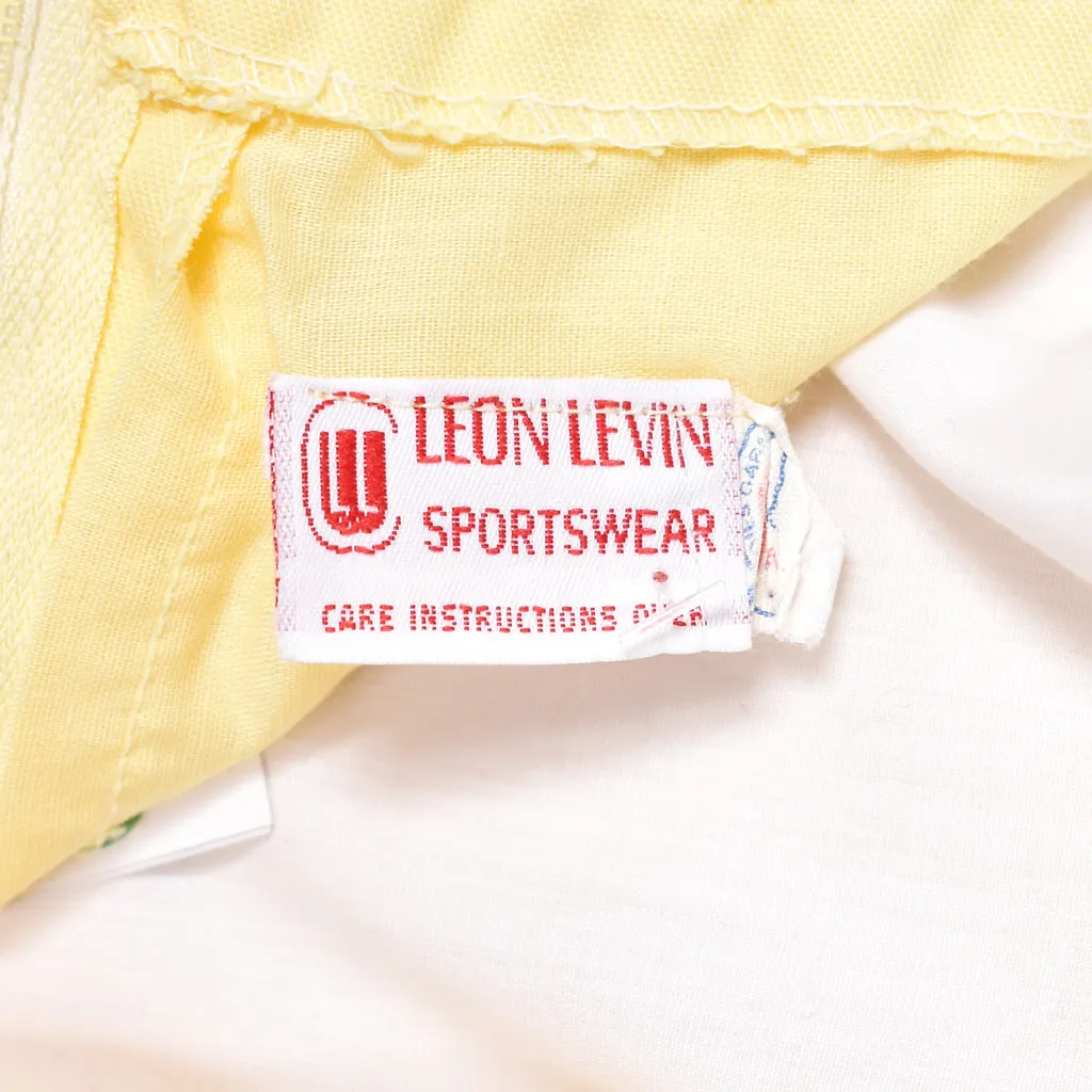 1960s Vintage Yellow Striped Skort