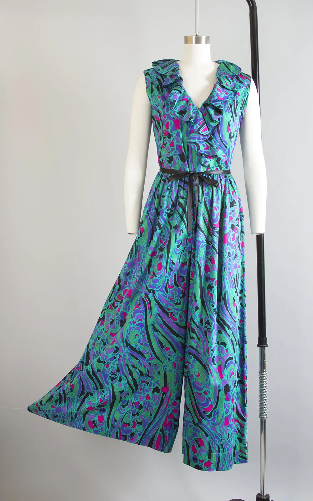 1970s Psychedelic Palazzo Jumpsuit | small/medium