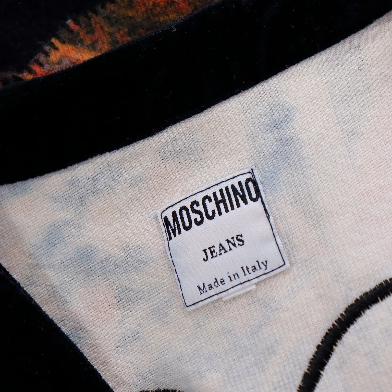 1980s Moschino Jeans Patchwork Floral Print Button Front Top or Vest w Heart