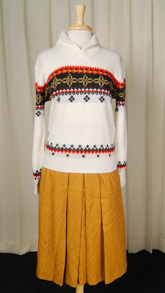 80s does 1950s Rust Skirt