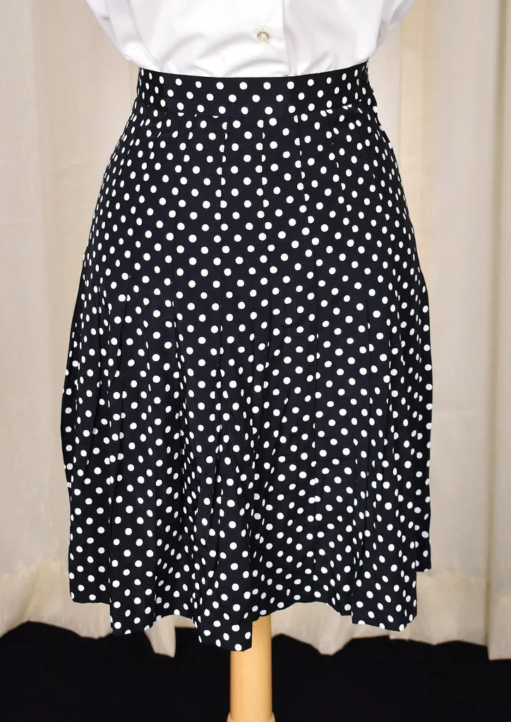 90s does 1950s Vintage Polka Dot Skirt