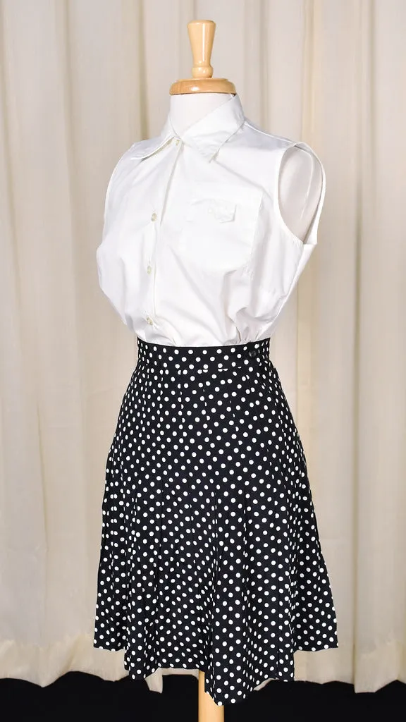 90s does 1950s Vintage Polka Dot Skirt