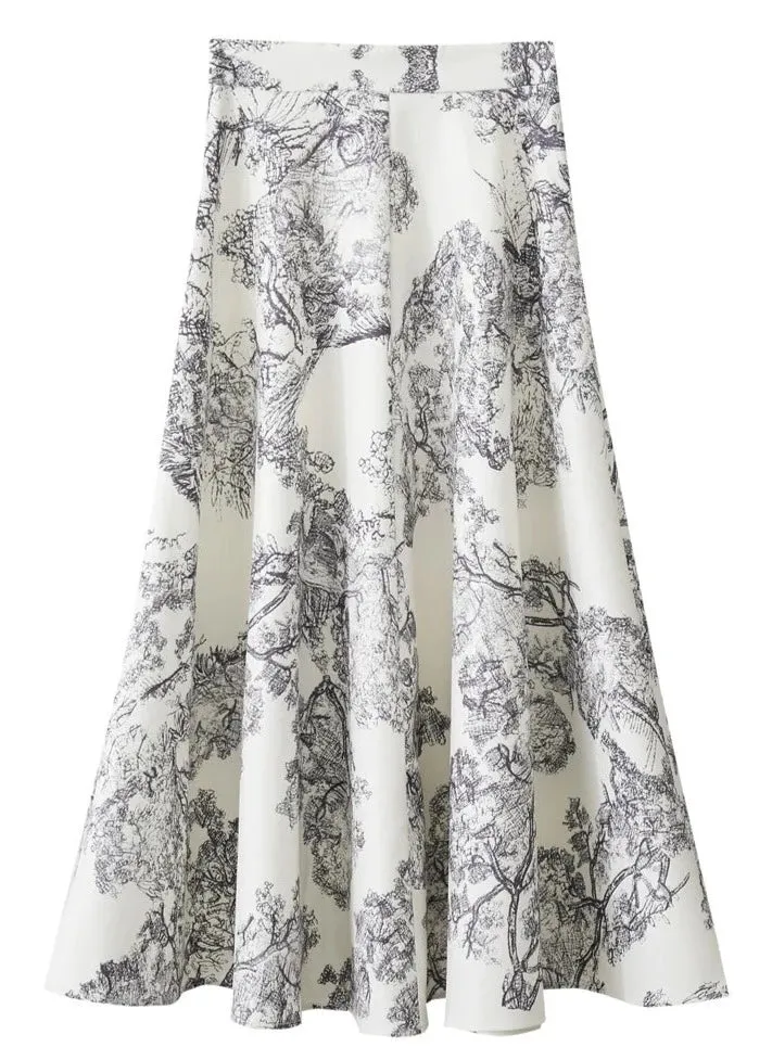 A-line Women's Botanical Skirt
