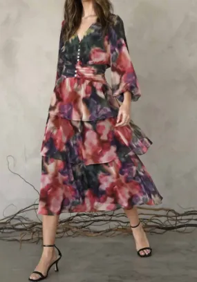 Adelyn Rae - Cherly Tiered Midi Dress
