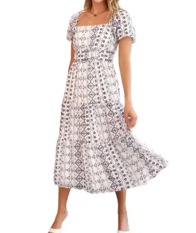 Adelyn Rae - Faith Embroidered Midi Dress