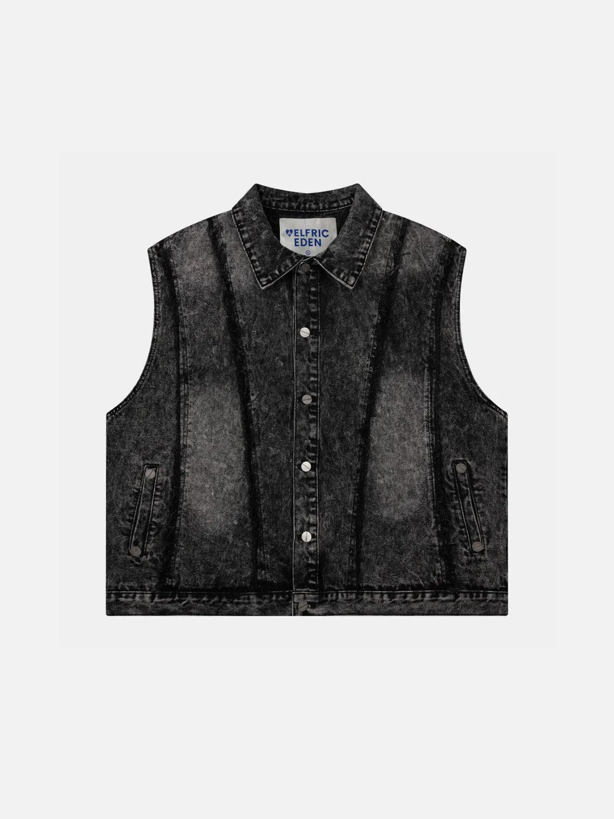 Aelfric Eden Fringe Washed Denim Vest