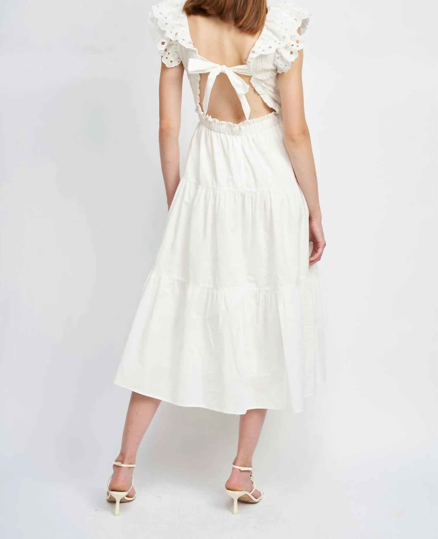 ALANA SMOCKED MIDI DRESS