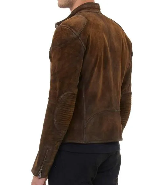 Arrow Season 3 Colton Haynes Cafe Racer Suede Jacket | Men Leather Jacket by The Jacket Seller