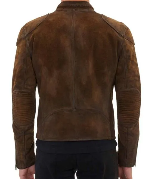 Arrow Season 3 Colton Haynes Cafe Racer Suede Jacket | Men Leather Jacket by The Jacket Seller