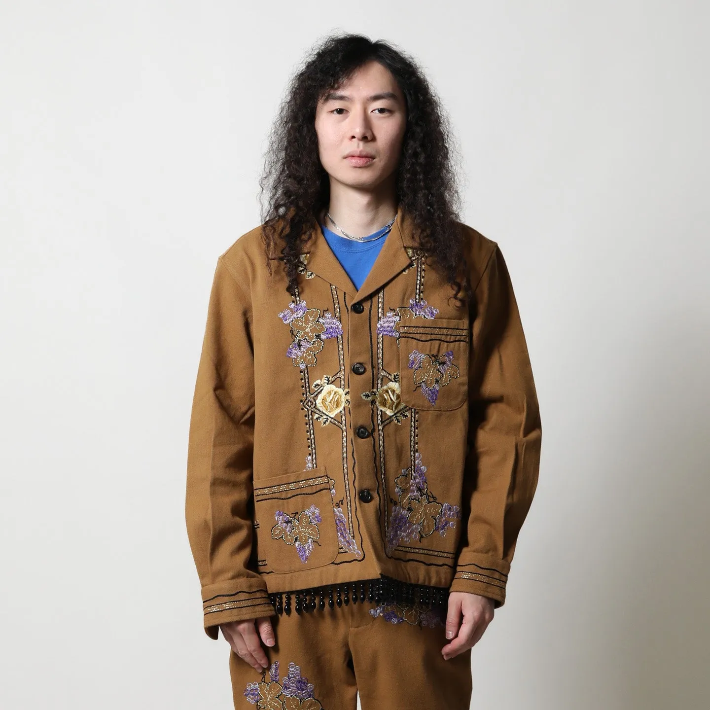 AUTUMN ROYAL FRINGED LS SHIRT