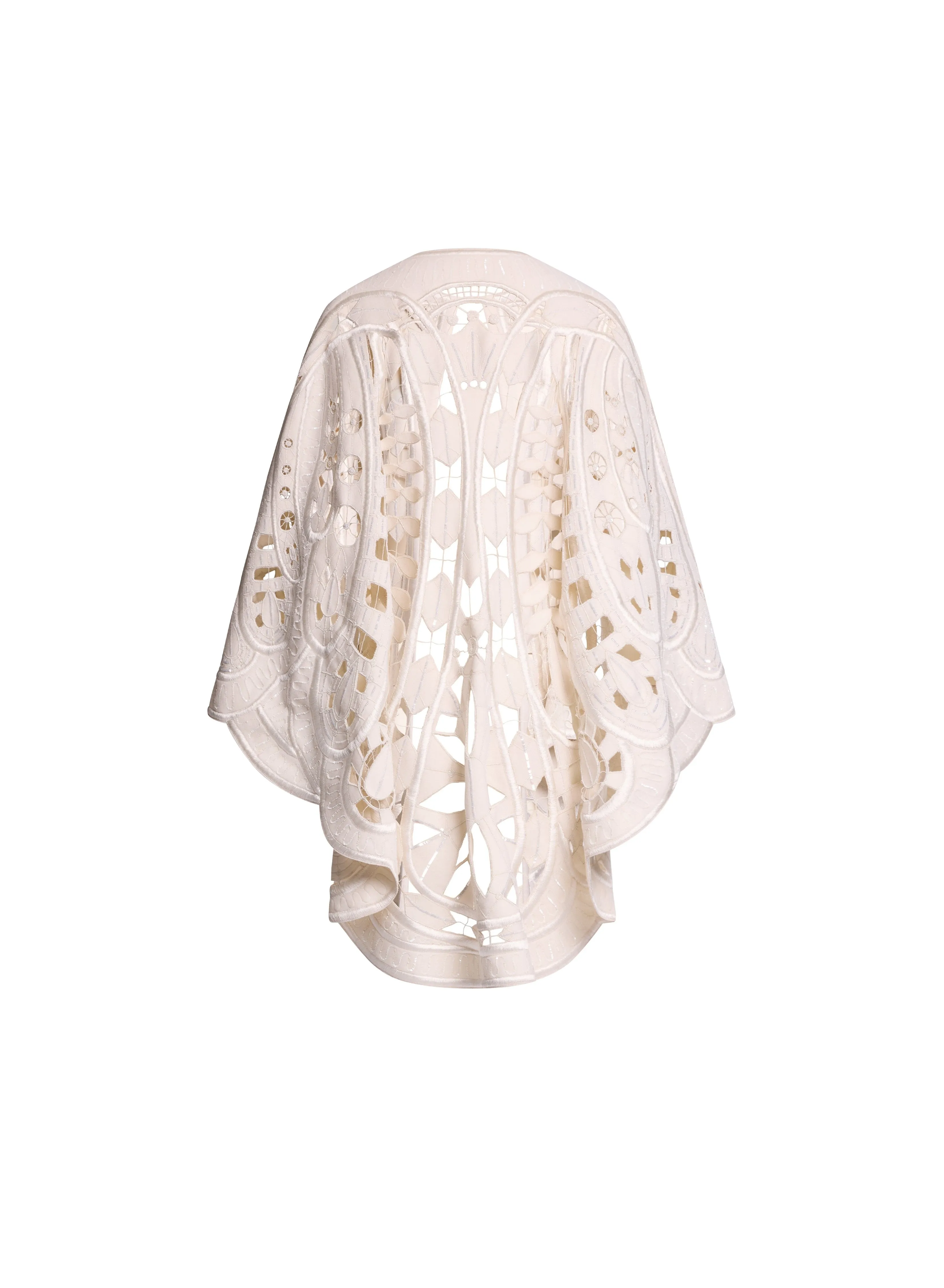 Bead Embroidered Wool Cape