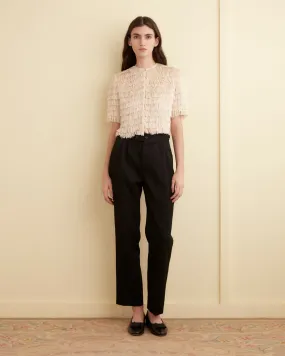 Bombard Fringe Top - Cream