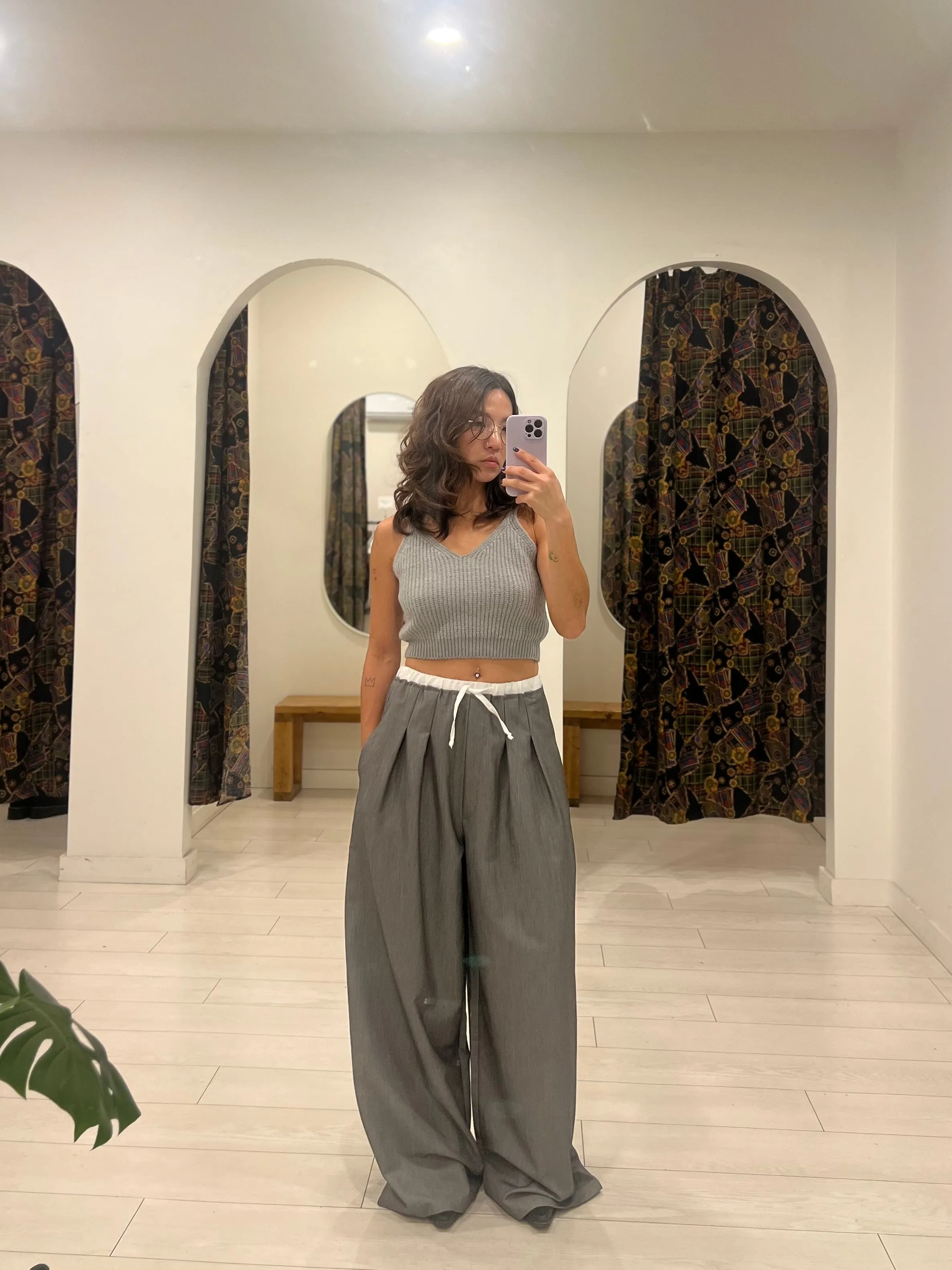 BOSS Super wide legged trouser