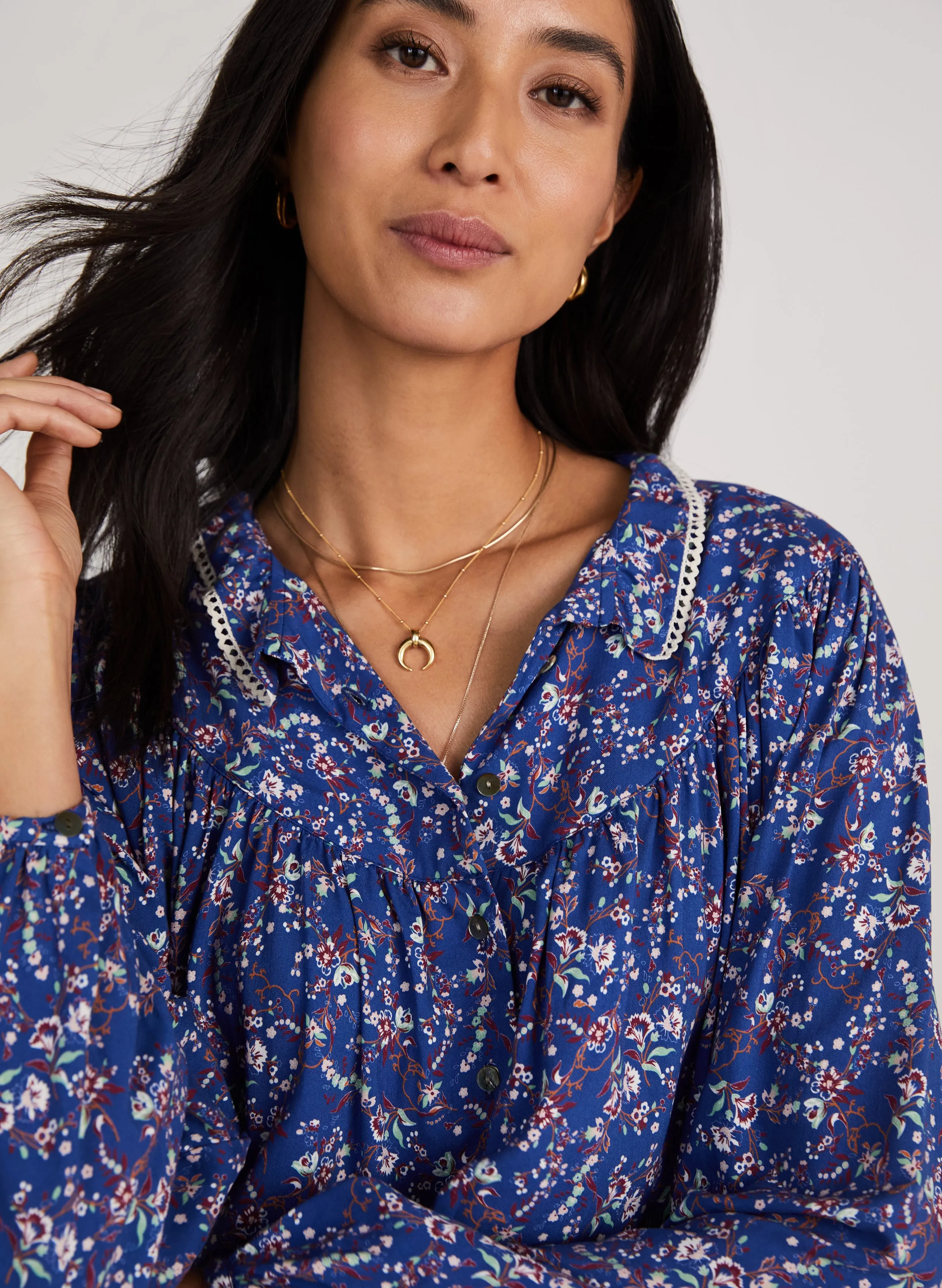 Cece Smock Blouse with Lenzing Ecovero