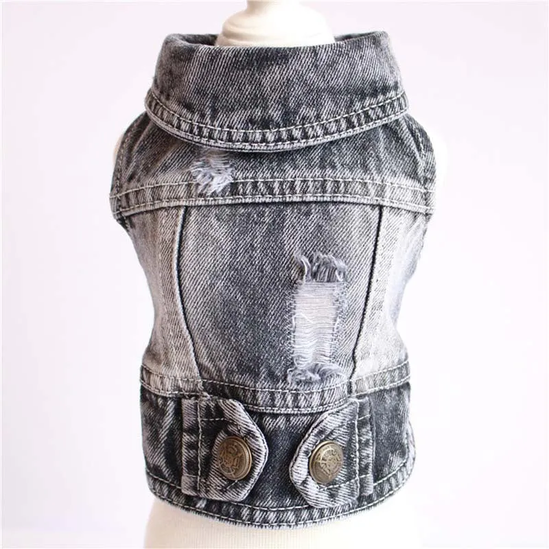Designer Denim Jacket for Small Dogs or Cats