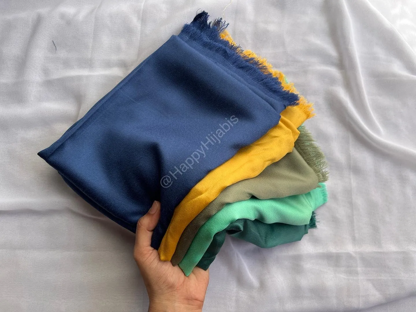 Double-Shaded Satan Silk Hijabs