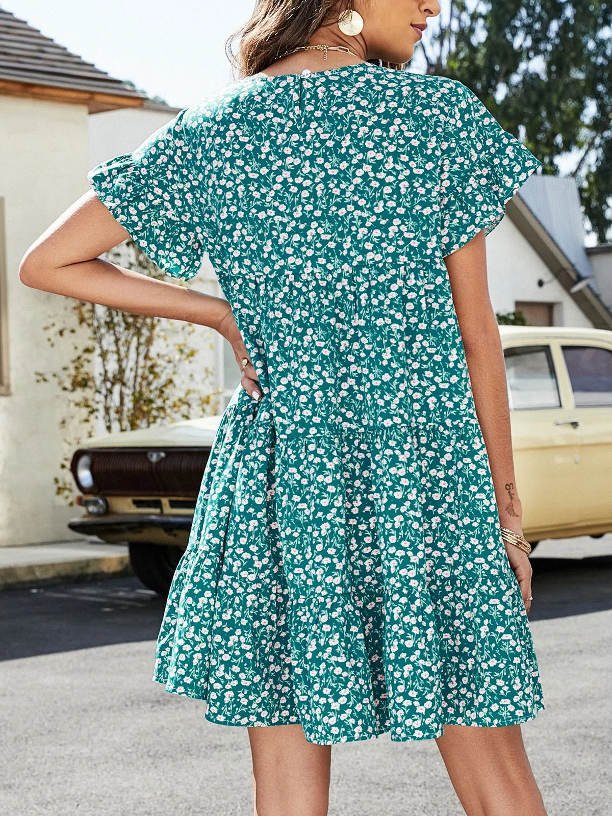 Friday Feels Tiered Dress