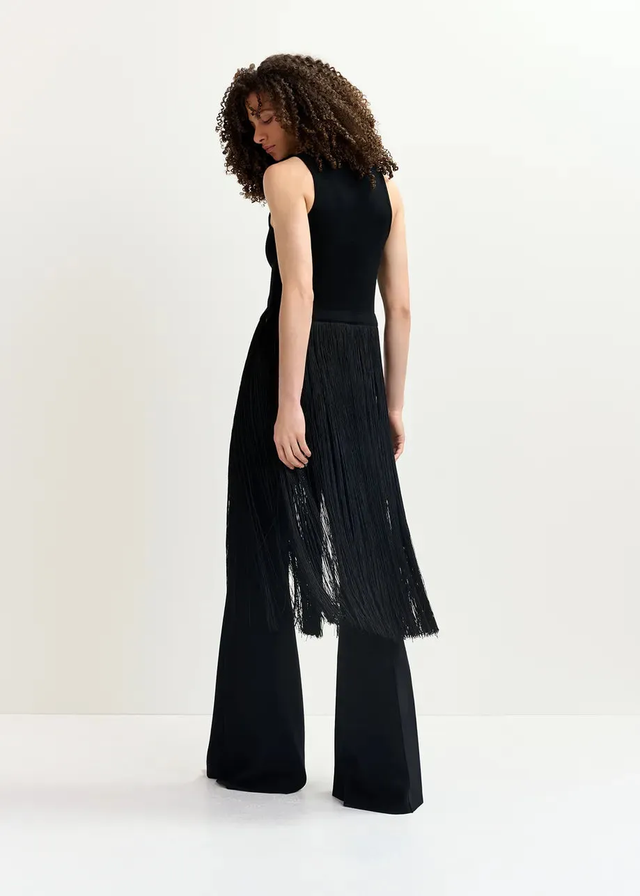 Gabbers Fringed Top - Black