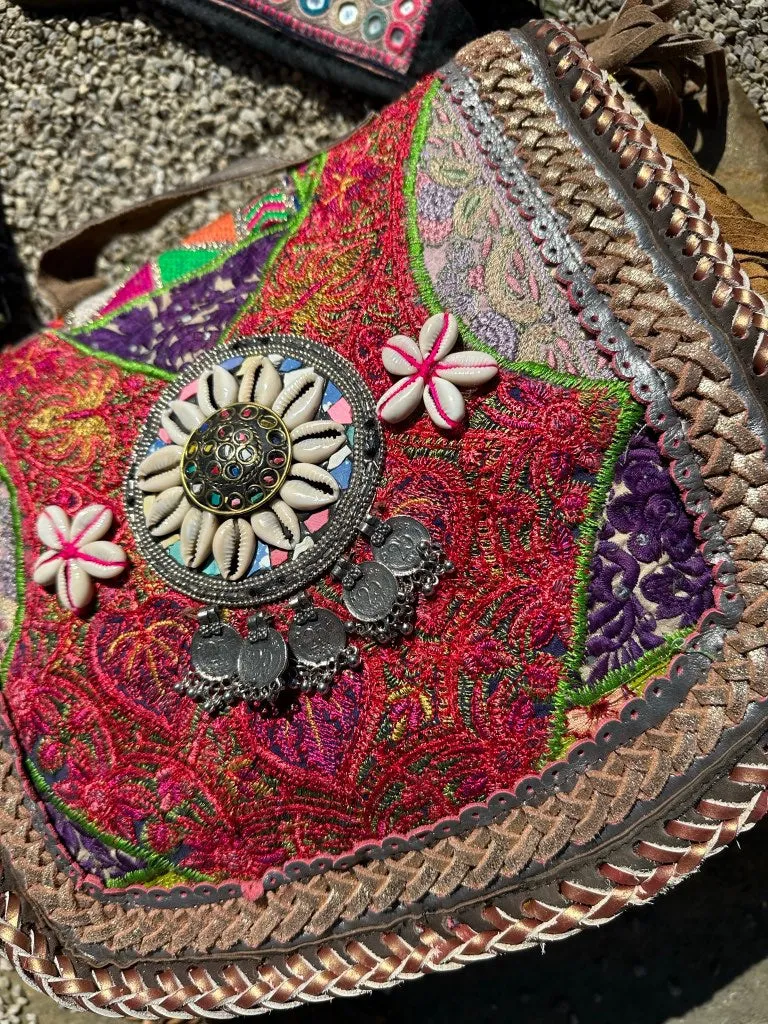 Gypsy Cheetah Fringed Bag