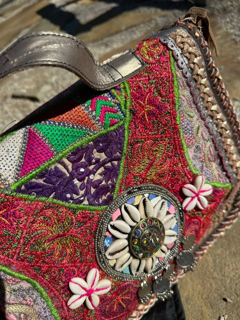 Gypsy Cheetah Fringed Bag
