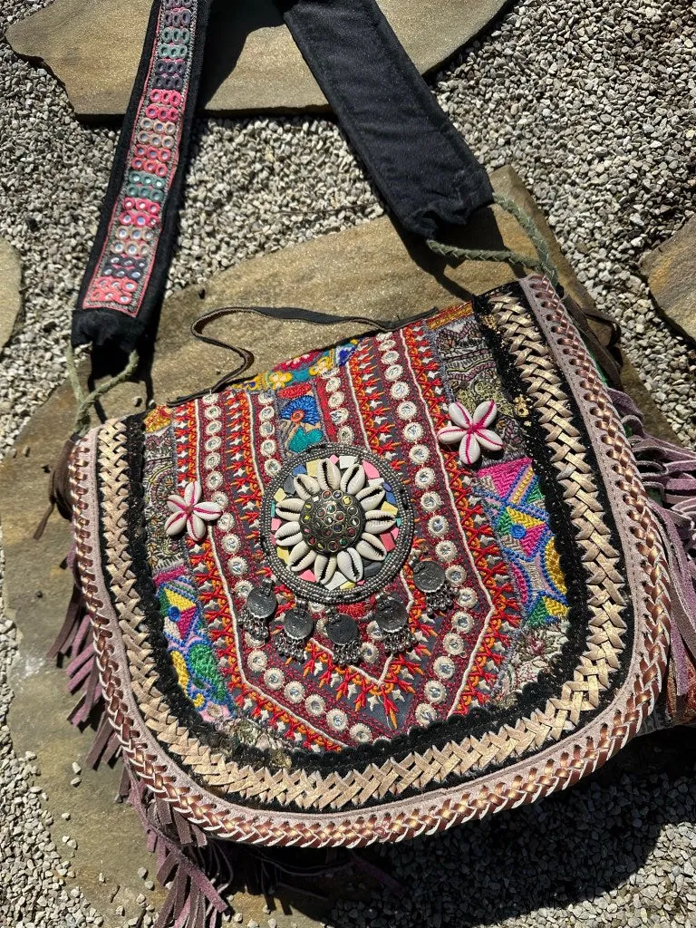 Gypsy Lavender Bliss Fringed Bag