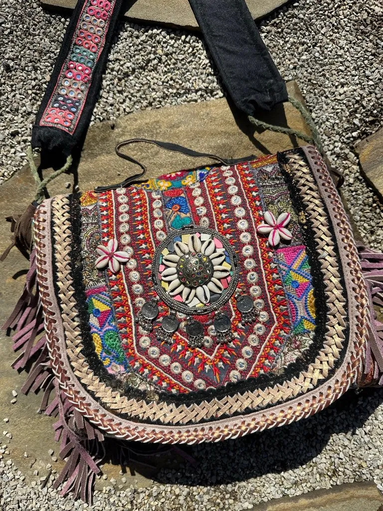 Gypsy Lavender Bliss Fringed Bag