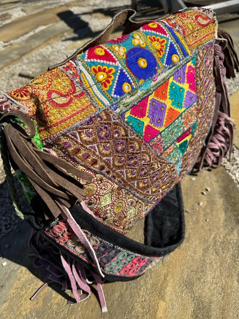 Gypsy Lavender Bliss Fringed Bag