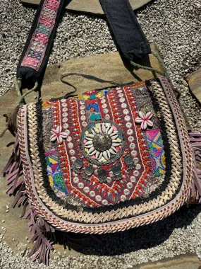 Gypsy Lavender Bliss Fringed Bag