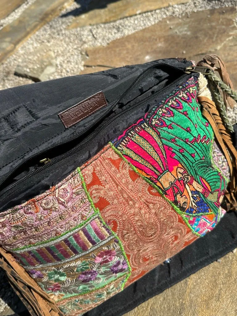 Gypsy Lavender Bliss Fringed Bag