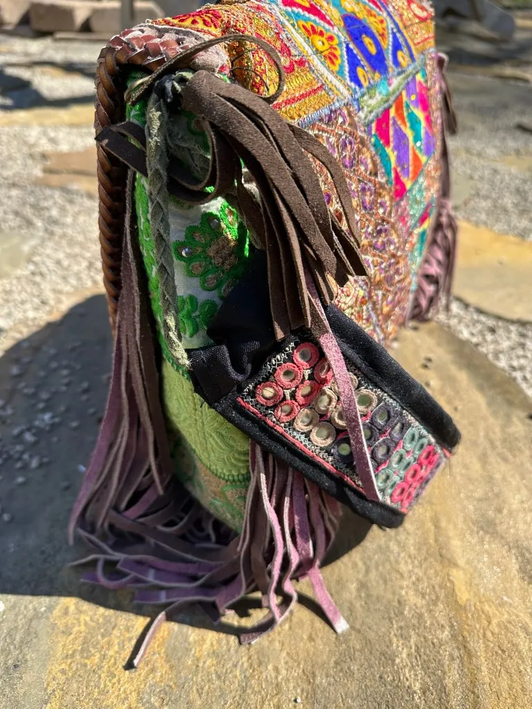 Gypsy Lavender Bliss Fringed Bag