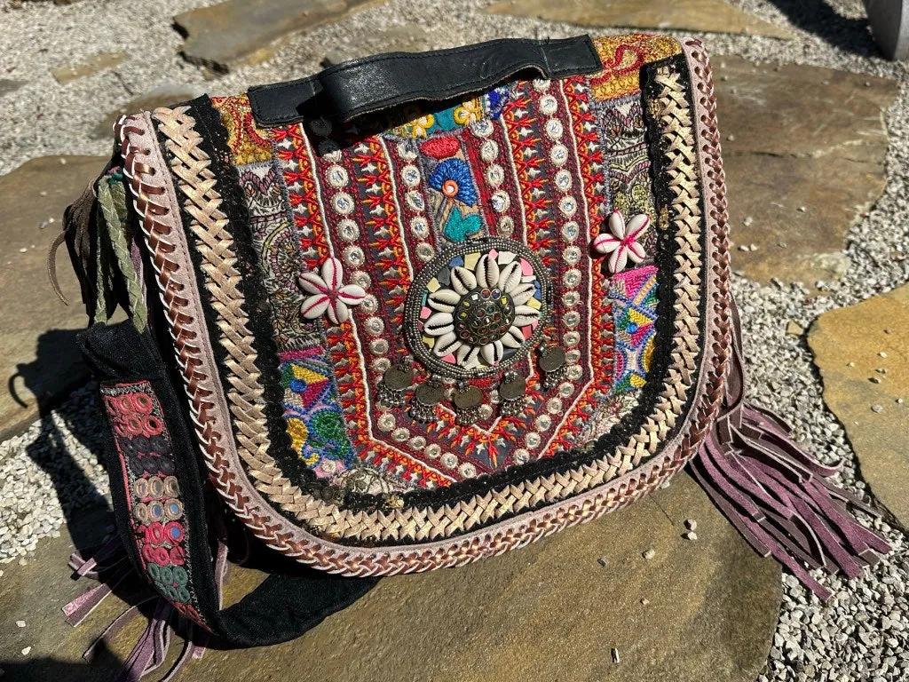 Gypsy Lavender Bliss Fringed Bag