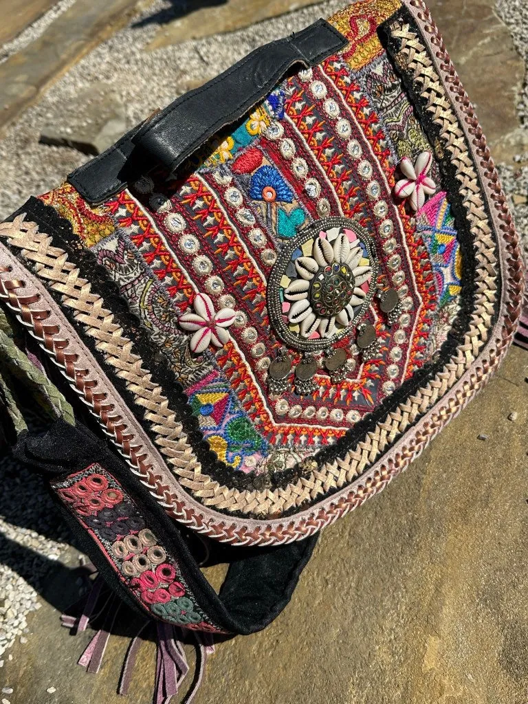 Gypsy Lavender Bliss Fringed Bag