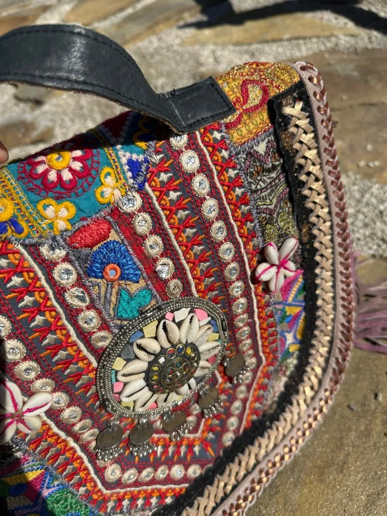 Gypsy Lavender Bliss Fringed Bag