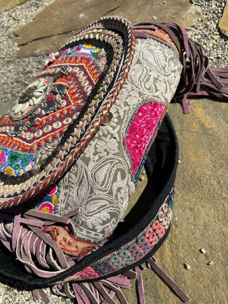 Gypsy Lavender Bliss Fringed Bag