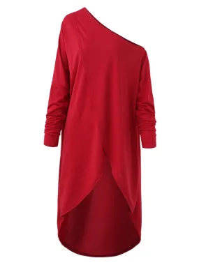 Irregular Off-shoulder Women Blouses