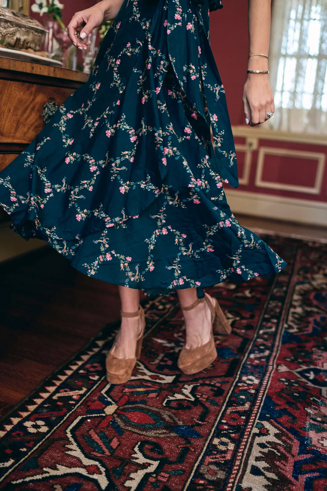 Isabel Skirt in Midnight Garden