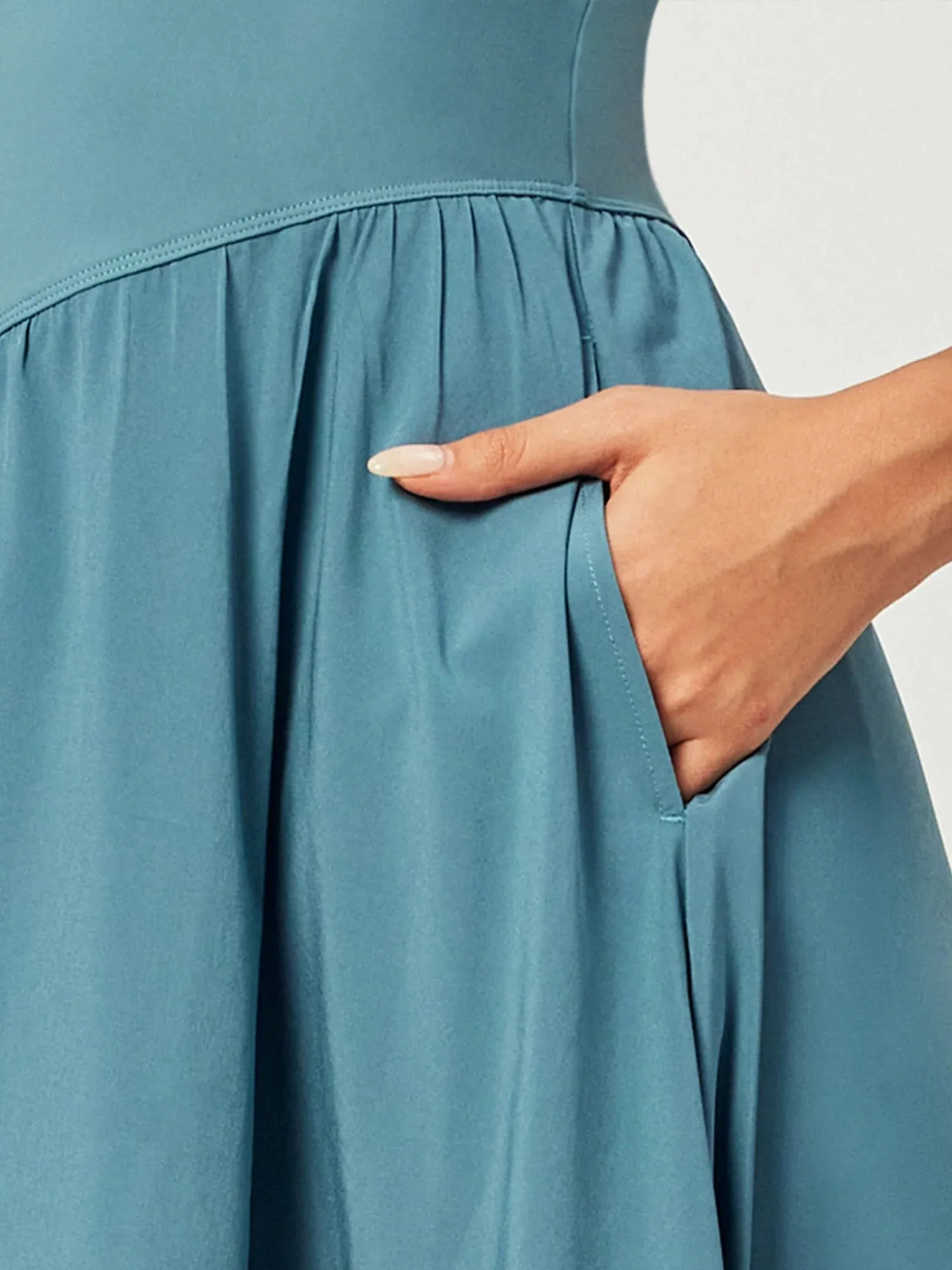 IUGA Flowy Sundresses With Built in Shorts & Bra & Pockets