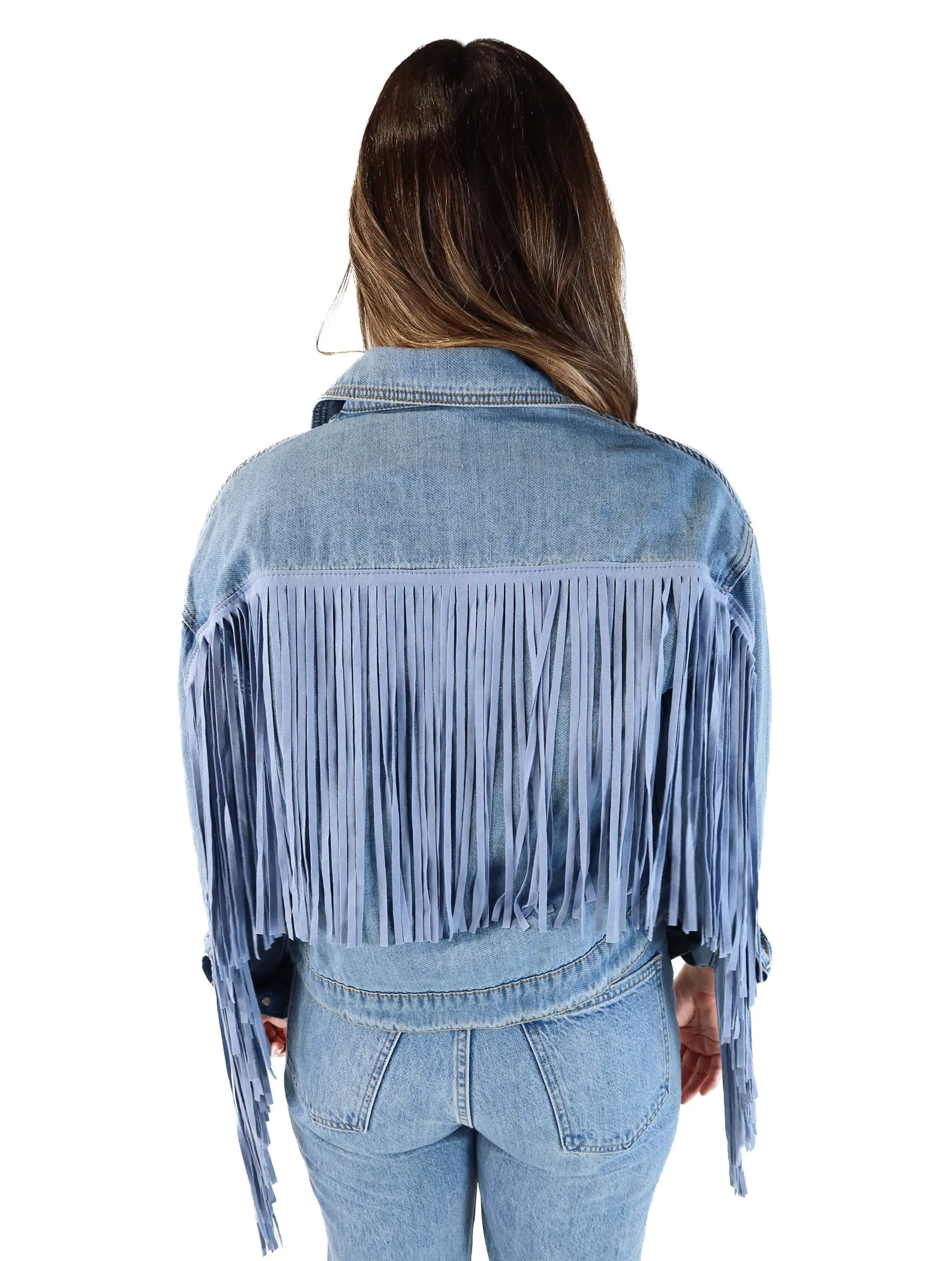 Le Lis fringe denim jacket (s)