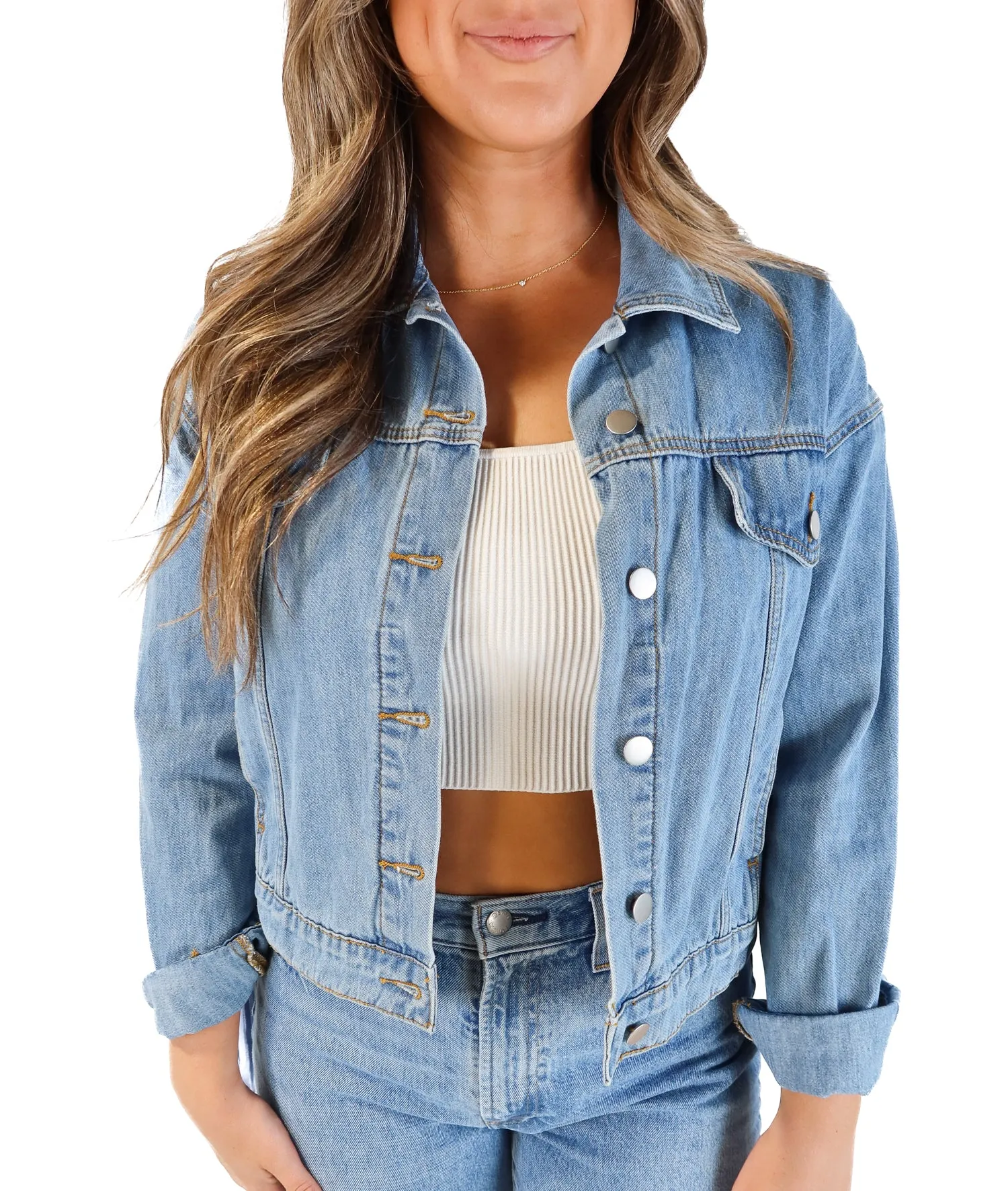 Le Lis fringe denim jacket (s)