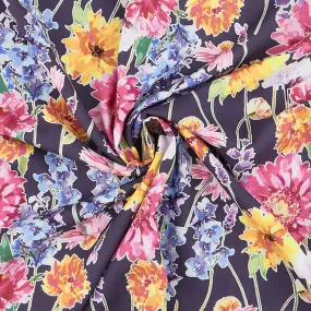Lila Tueller - Stems Eggplant Rayon Yardage