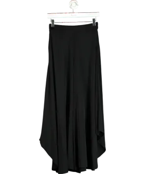 Lily Silk Black Wide-legged Silk Fig Pants W26