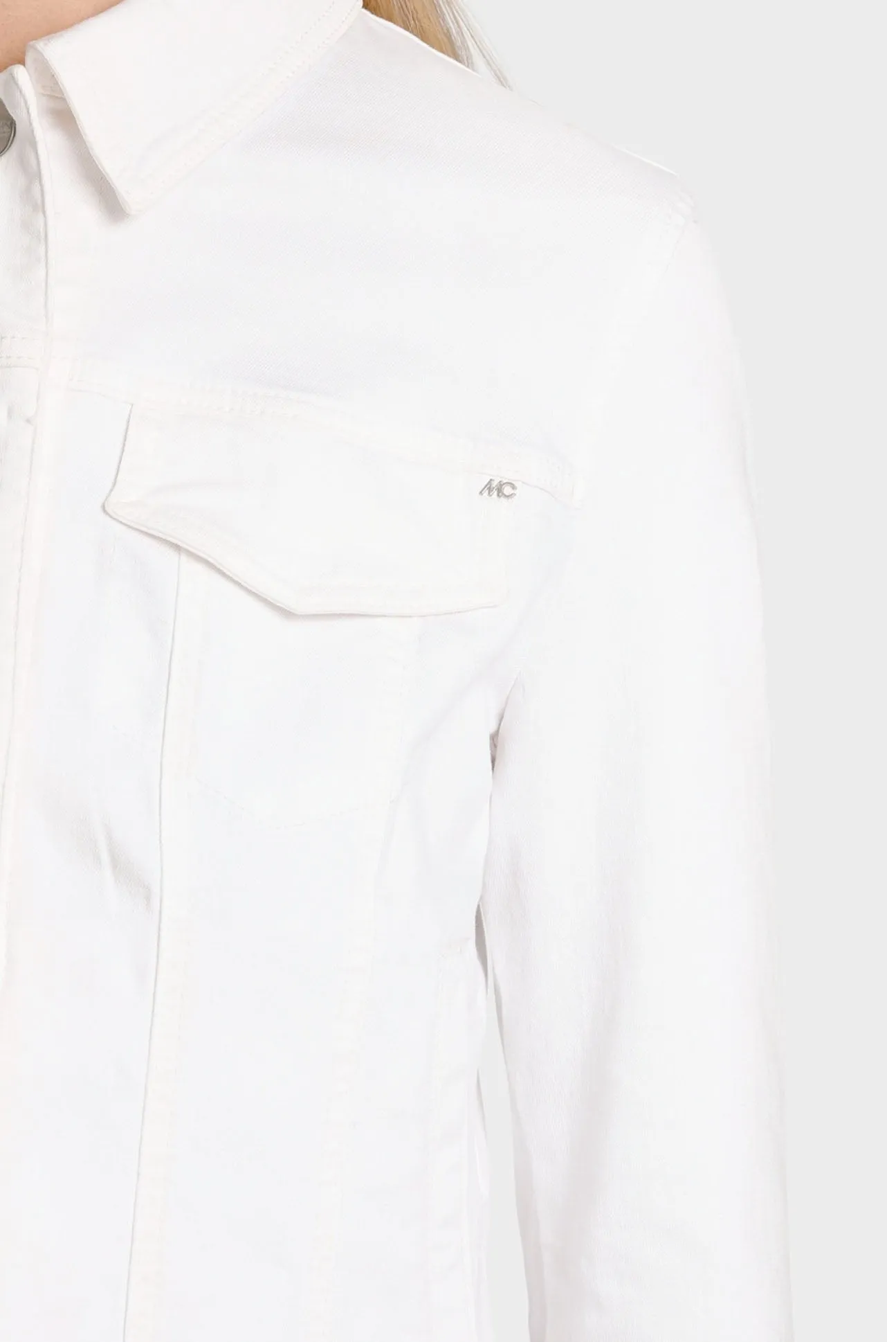 Marc Cain - Rethink Together Colour Denim Jacket in White