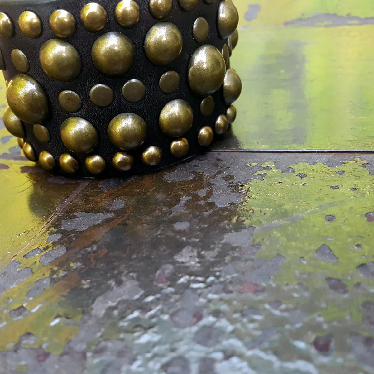 Midas Dome Rivet Leather Cuff - SS1110