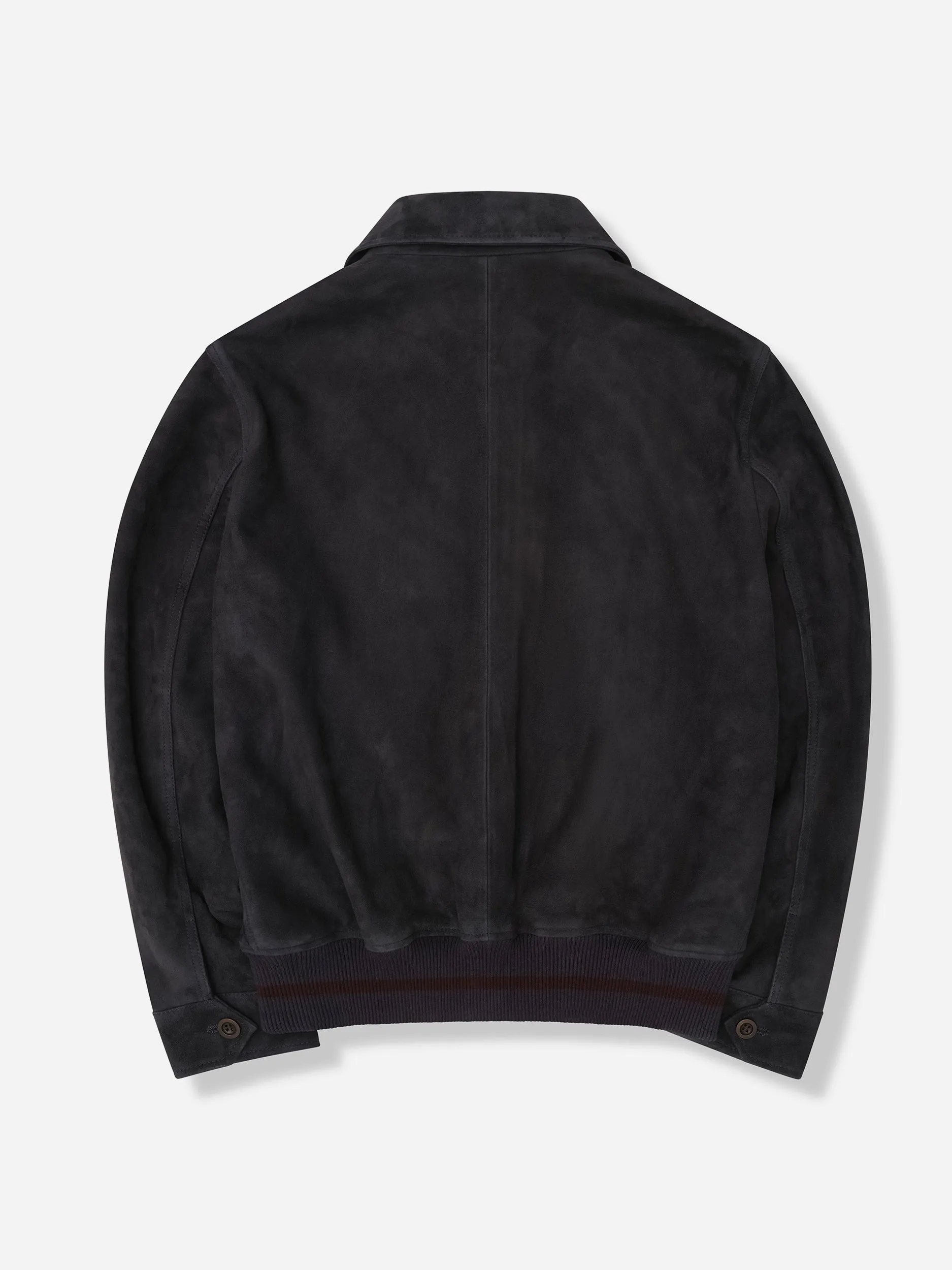 Midnight Navy Suede Blouson