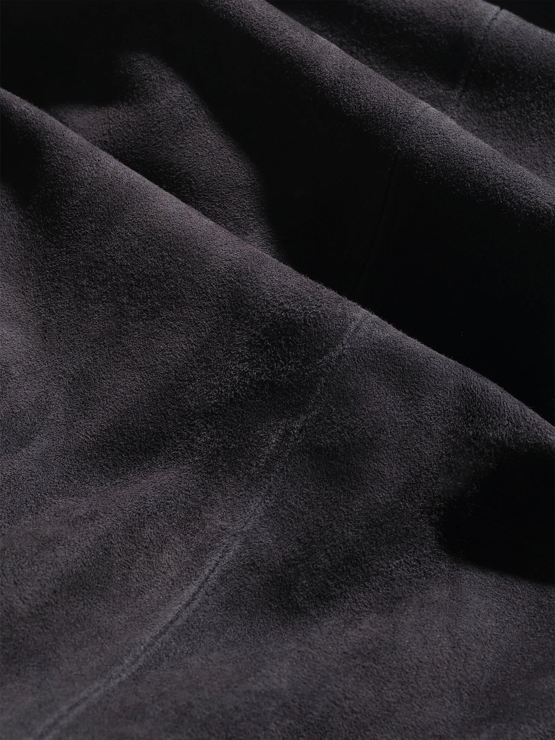 Midnight Navy Suede Blouson