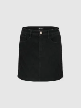 Mini A-Line Denim Skirts