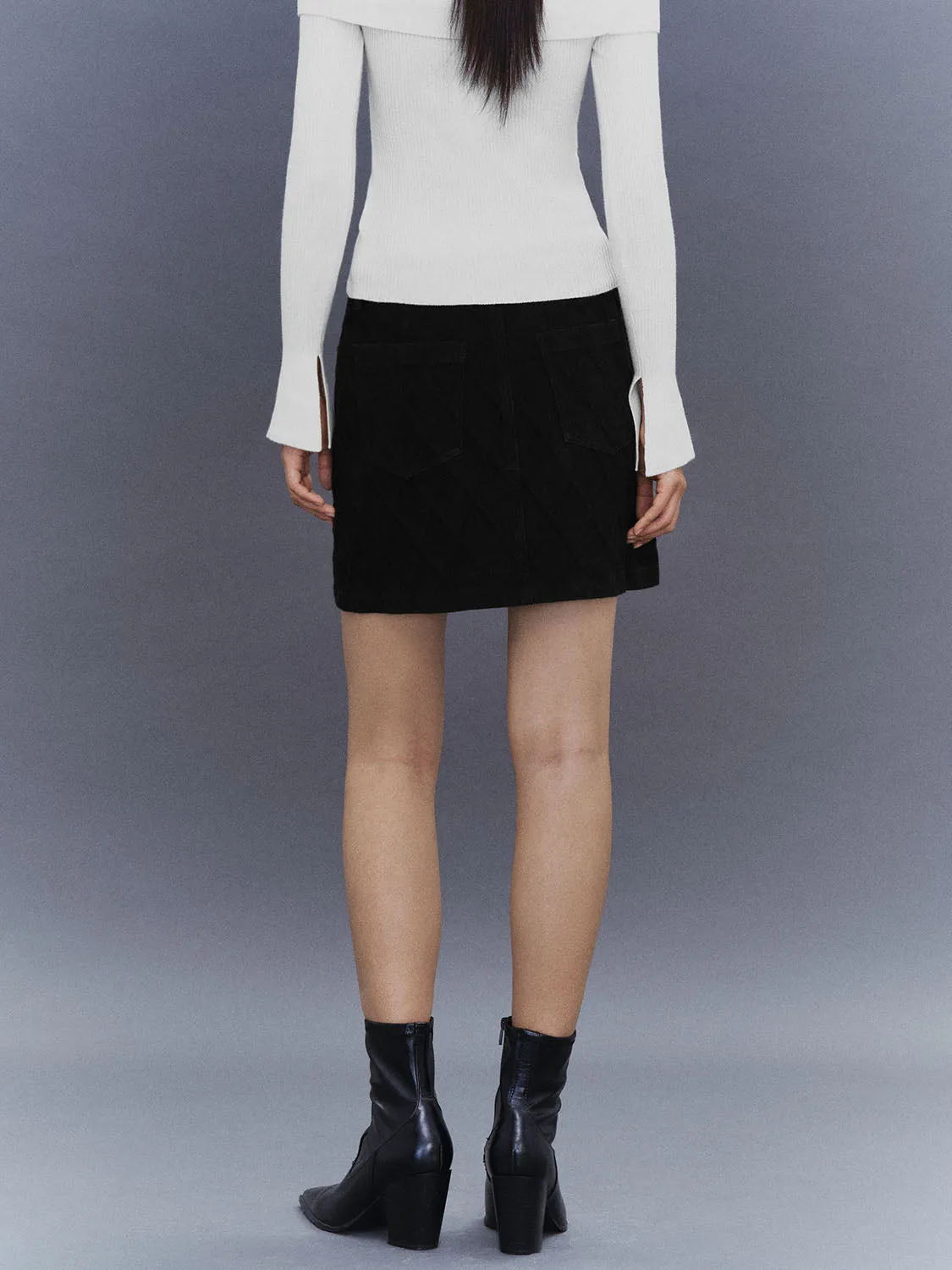 Mini A-Line Denim Skirts