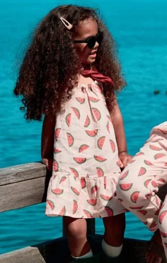 Mon Coeur Watermelon Linen Tank Dress